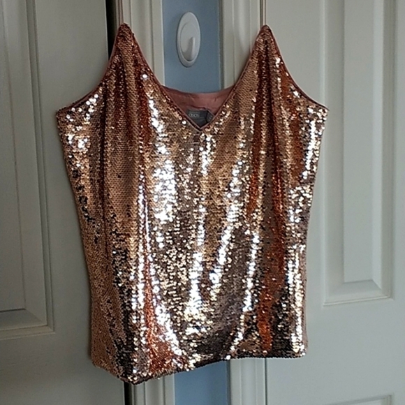 ASOS Rose Gold Sequin Cami  Top 14 - Picture 3 of 11
